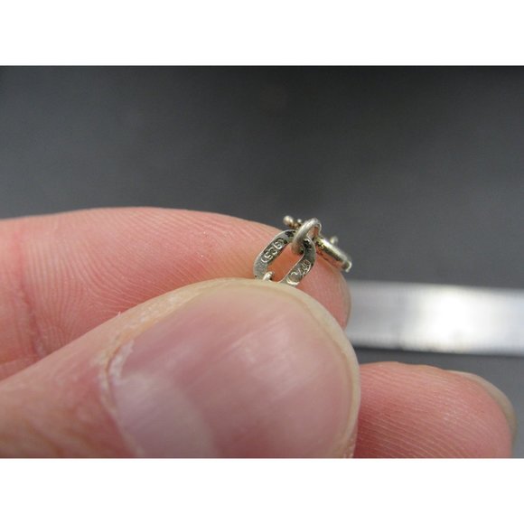 18 Inch Sterling Silver Fancy CZ Gemstone Heart Love Pendant Necklace - Picture 5 of 7